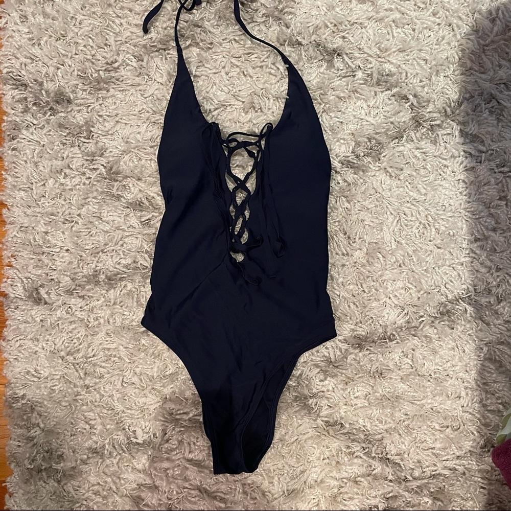 Aerie Lace Up One Piece